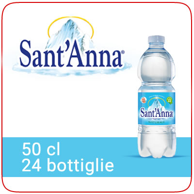 Sant'Anna 24x50cl : acqua minerale con consegna a domicilio